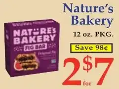 DeMoulas Market Basket Nature's Bakery Fig Bar offer