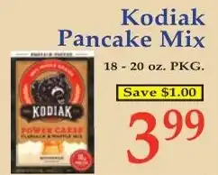DeMoulas Market Basket Kodiak pancake mix offer
