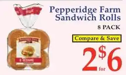 DeMoulas Market Basket Pepperidge Farm Sandwich Rolls offer