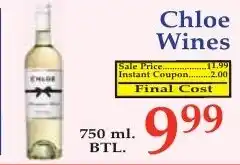 DeMoulas Market Basket Chloe Wines offer