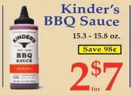 DeMoulas Market Basket Kinders bbq sauce offer