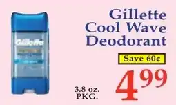 DeMoulas Market Basket Gillette Cool Wave Deodorant offer