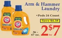 DeMoulas Market Basket Arm & Hammer Laundry Pods offer