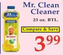 DeMoulas Market Basket Mr. Clean Cleaner offer