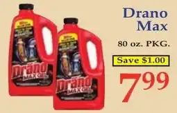 DeMoulas Market Basket Drano Max offer