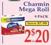 DeMoulas Market Basket Charmin Mega Roll offer