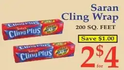 DeMoulas Market Basket Saran Cling Wrap offer