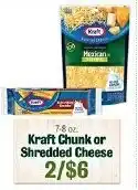 Robert Fresh Market Kraft Chunk or Shredded Cheese offer
