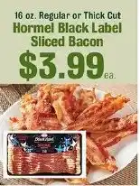 Robert Fresh Market Hormel black label sliced bacon offer