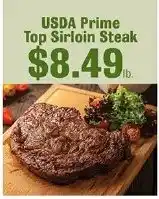 Robert Fresh Market Usda prime top sirloin steak offer