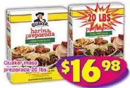 Savers Cost Plus Quaker masa preparada offer
