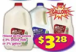 Savers Cost Plus Hiland whole milk offer
