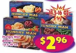 Savers Cost Plus Hungry Man dinners offer