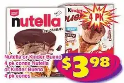 Savers Cost Plus Nutella or Kinder Bueno offer