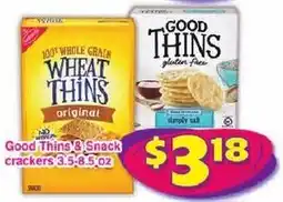 Savers Cost Plus Good Thins & Snack crackers offer