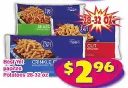 Savers Cost Plus Best Yet papitas Potatoes offer