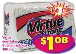 Savers Cost Plus Virtue strong napkins offer