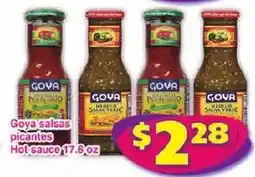 Savers Cost Plus Goya salsas picantes hot sauce offer