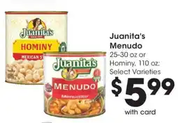 Ralphs Juanita's Menudo offer