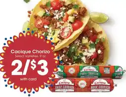 Ralphs Cacique Chorizo offer