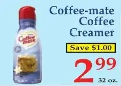 DeMoulas Market Basket Coffee-mate coffee creamer offer