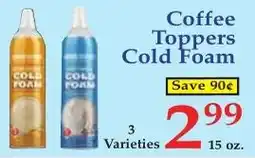 DeMoulas Market Basket Coffee Toppers Cold Foam offer