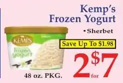 Kemp's frozen yogurt
