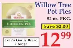 DeMoulas Market Basket Willow Tree Pot Pies offer