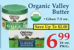 DeMoulas Market Basket Organic Valley Butter offer