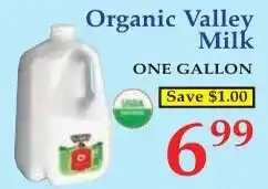 DeMoulas Market Basket Organic Valley Milk offer