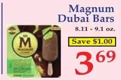 DeMoulas Market Basket Magnum Dubai Bars offer