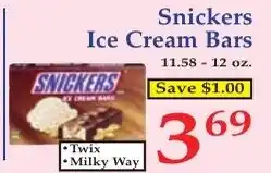 DeMoulas Market Basket Snickers Ice Cream Bars offer