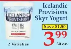 DeMoulas Market Basket Icelandic Provisions Skyr Yogurt offer
