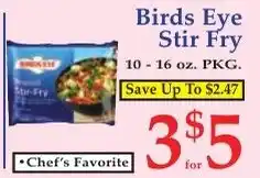 DeMoulas Market Basket Birds Eye Stir Fry offer