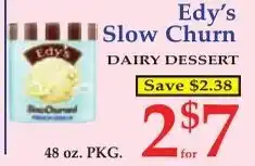 DeMoulas Market Basket Edy's slow churn dairy dessert offer