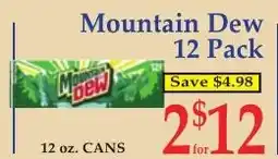 DeMoulas Market Basket Mountain Dew offer