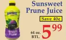 DeMoulas Market Basket Sunsweet Prune Juice offer