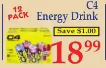 DeMoulas Market Basket C4 Energy Drink offer