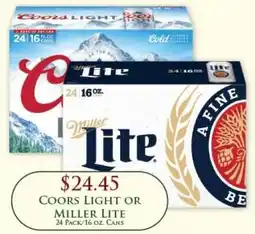 Econofoods Coors Light or Miller Lite offer