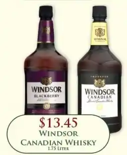 Econofoods Windsor Canadian Whisky offer
