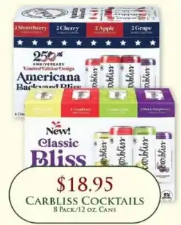 Econofoods Carbliss Cocktails offer