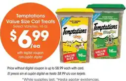 Ralphs Temptations value size cat treats offer