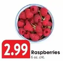 Great Valu Markets Raspberries offer