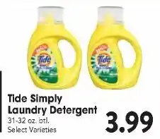 Great Valu Markets Tide Simply Laundry Detergent offer
