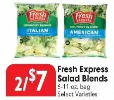 Great Valu Markets Fresh Express Salad Blends offer