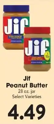 Great Valu Markets Jif Peanut Butter offer