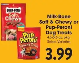 Great Valu Markets Milk-Bone Soft & Chewy or Pup-Peroni Dog Treats offer