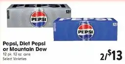 Great Valu Markets Pepsi, Diet Pepsi or Mountain Dew offer