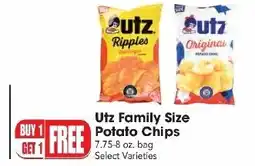 Great Valu Markets Utz Family Size Potato Chips offer