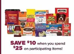 Great Valu Markets Save $10 when you spend $25 on participating items offer